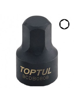 Головка HEX 8мм 1/4" (цельная) TOPTUL BCDB0808