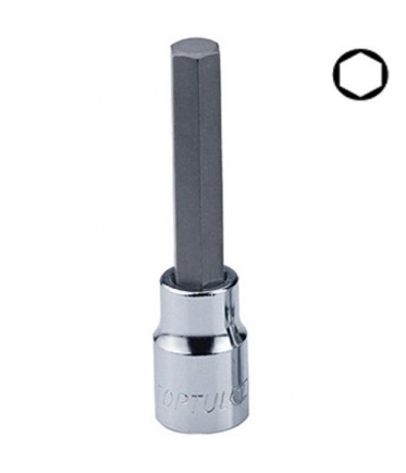 Головка с насадкой HEX 5 mm 100mm 1/2" TOPTUL BCEA1605