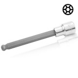 Головка с насадкой HEX 10 mm 140mm 1/2" с шаром TOPTUL BCSA1610