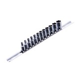 Набор головок 1/4" 12ед. 4~13мм (на планке) TOPTUL GAAQ0801U 