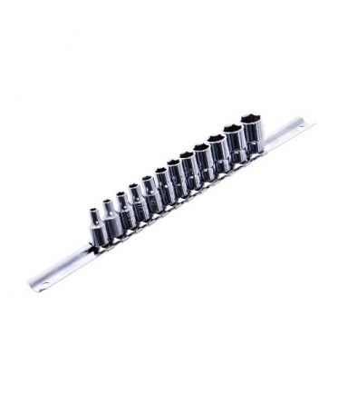 Набор головок 1/4" 12ед. 4~13мм (на планке) TOPTUL GAAQ0801U 