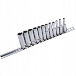 Набор головок длинных 1/4" 12ед. на планке GAAQ0802U TOPTUL