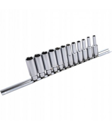 Набор головок длинных 1/4" 12ед. на планке GAAQ0802U TOPTUL