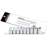 Набор головок TORX 1/2" E10-E24 9ед.(звезда Давида) TOPTUL GAAG0901