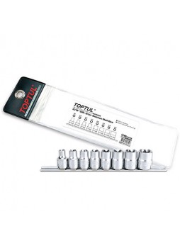 Набор головок TORX 3/8" E8-E20 8ед.(звезда Давида) TOPTUL GAAG0802