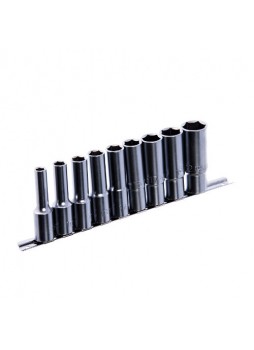 Набор головок длинных 1/2" 9ед. 8,10,12~15,17,19,22мм (на планке) TOPTUL GAAQ1605U