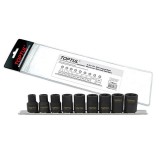 Набор головок для поврежденных гаек 9 ед. 1/2" TOPTUL GAAG0903