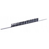 Набор головок 3/8" 16ед. 6~22мм (на планке) TOPTUL GAAQ1201U