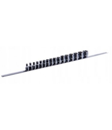 Набор головок 3/8" 16ед. 6~22мм (на планке) TOPTUL GAAQ1201U