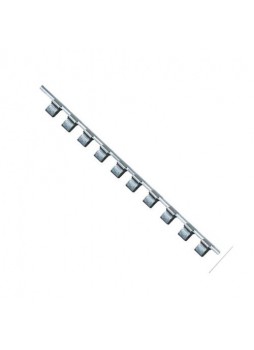 Держатель для головок (планка) 3/8"*560*16PCS TOPTUL BKAC1216