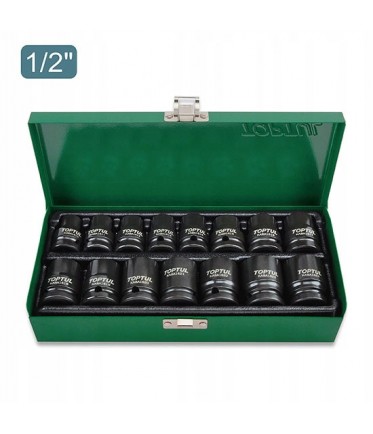 Набор головок ударных 1/2" 10-24мм 15ед. TOPTUL GDAD1501