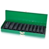 Набор головок ударных длинных 1/2" 10-24мм TOPTUL GDAD1002