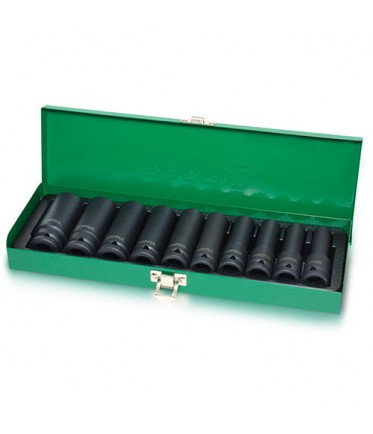 Набор головок ударных длинных 1/2" 10-24мм TOPTUL GDAD1002