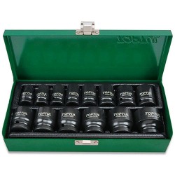 Набор головок ударных ДЮЙМОВЫХ 1/2" 3/8...1-1/4 14ед. TOPTUL GEAD1401