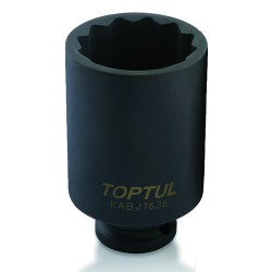 Головка торцевая ударная длинная 1/2" 36мм 12-гранная TOPTUL KABJ1636