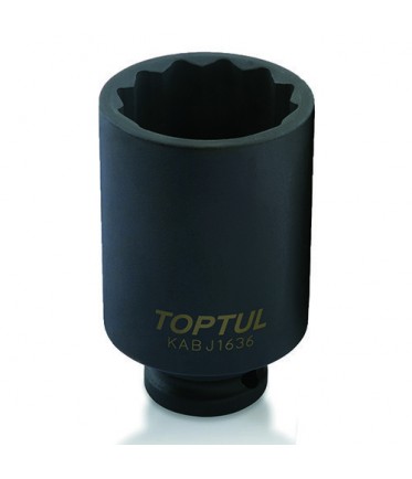 Головка торцевая ударная длинная 1/2" 36мм 12-гранная TOPTUL KABJ1636
