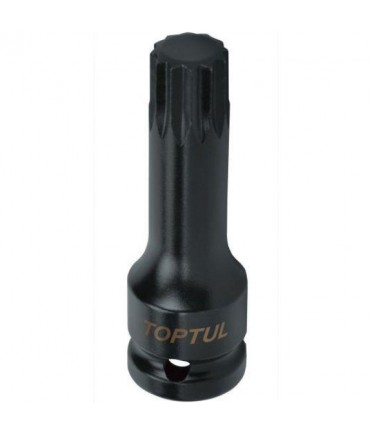 Головка ударная SPLINE M16 L77mm 1/2" TOPTUL KADB1616L