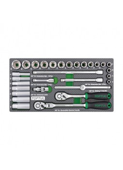 Набор инструмента 3/8" 30ед. (в ложементе) GEA3005 TOPTUL