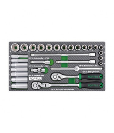 Набор инструмента 3/8" 30ед. (в ложементе) GEA3005 TOPTUL