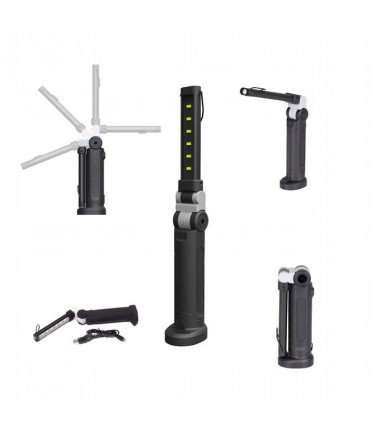 Фонарь складной светодиодный (LED) аккумуляторный 6+1 WL-0601 GIKRAFT