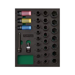 Набор головок ударных 1/2" 29ед. (в ложементе) GVB2906 TOPTUL