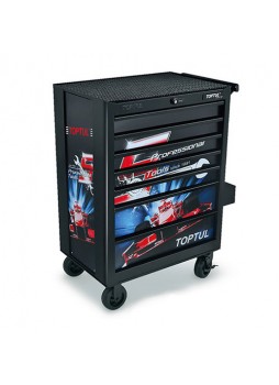 Bізoк для інcтpумeнтів 7 ceкцій Special Limited Edition-BLACK TCAQ0707 TOPTUL