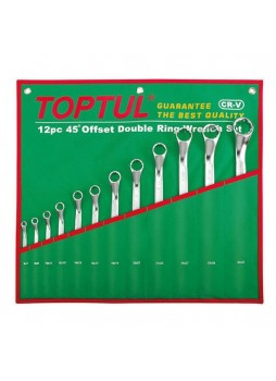 Набор ключей накидных 6-32 мм TOPTUL (угол 45°) 12ед. GAAA1202