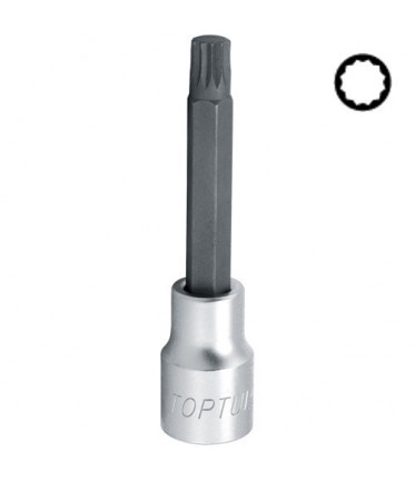 Насадка SPLINE TOPTUL M10 L100мм 1/2