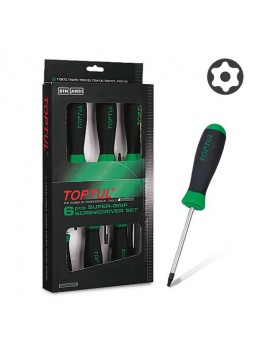 Набор отверток TORX с отверстием T10-T40 6ед.TOPTUL GAAE0610