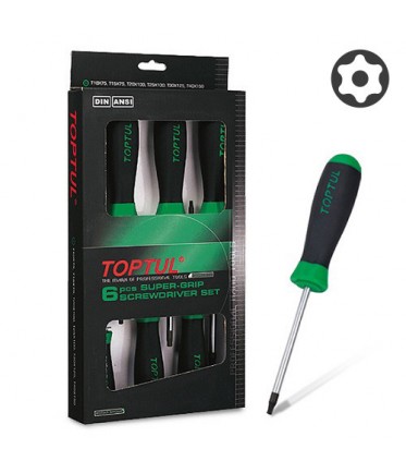 Набор отверток TORX с отверстием T10-T40 6ед.TOPTUL GAAE0610