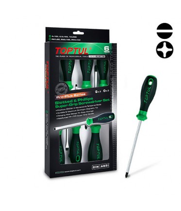 Набор профессиональных отверток 6 ед. PRO-PLUS SERIES TOPTUL GFE-0601