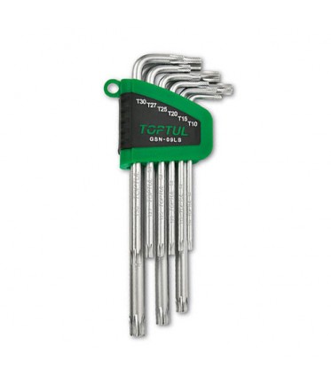 Набор Г-обр. ключей TORX T10-T50 9ед. длинных TOPTUL GSN-09LS