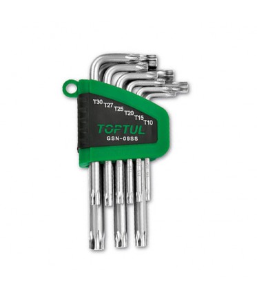 Г-образные ключи TORX T10-T50 9ед. (GAAL0913) TOPTUL GSN-09SS