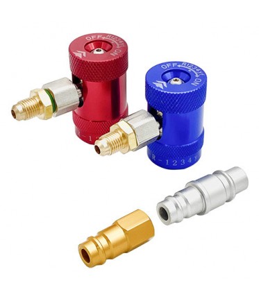 Комплект заправочных муфт и переходников R1234yf для автокондиционера VALUE-500PLUS LAUNCH VALUE1234kit