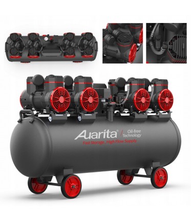 Компрессор безмасляный поршневой 120л 220В  AUARITA 2-1450X4F120-220