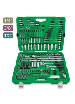 Набор инструментов комбинированный 1/4"&3/8"&1/2" 163 ед GCAI163R