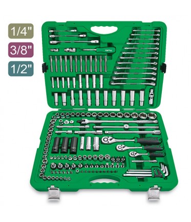 Набор инструментов комбинированный 1/4"&3/8"&1/2" 163 ед GCAI163R